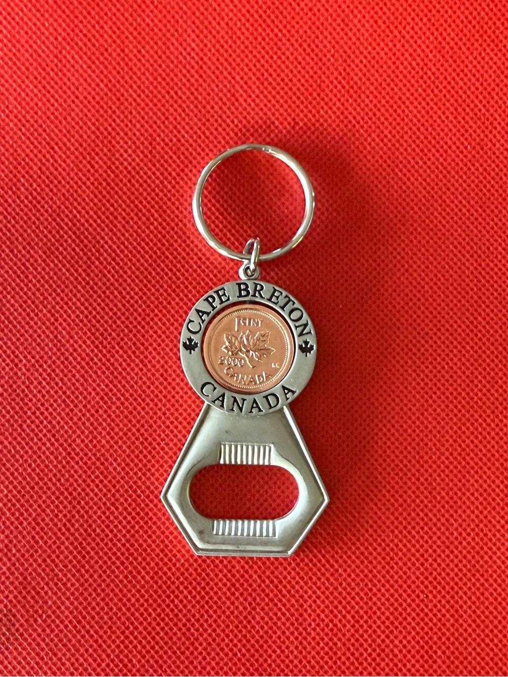 Vintage Lucky Penny (yr 2000) Cape Breton π¨π¦ Keyring Bottle Opener - Collectors! - Picture 1 of 7